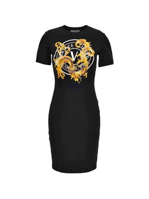 Abito donna Versace Jeans Couture nero oro Versace jeans Couture | 80HAOE01CJ02EG89